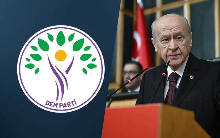 DEM Partililerle tokalasan Bahçeli: Barisi saglamak lazim 