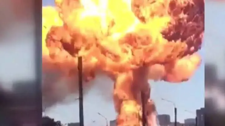 Çeçenistan’da akaryakit istasyonunda dev patlama: 4 ölü!