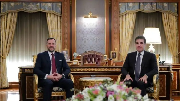 Neçirvan Barzani, Italya'nin Irak Büyükelçisi ile görüstü