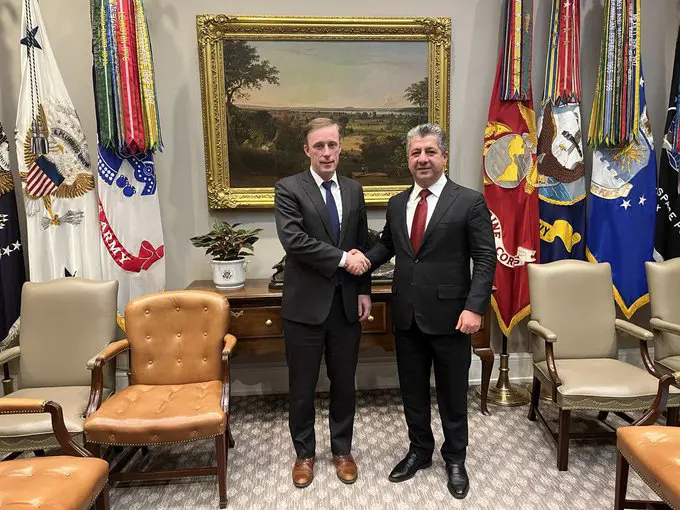 Mesrûr Barzanî û Jack Sullivan civiyan