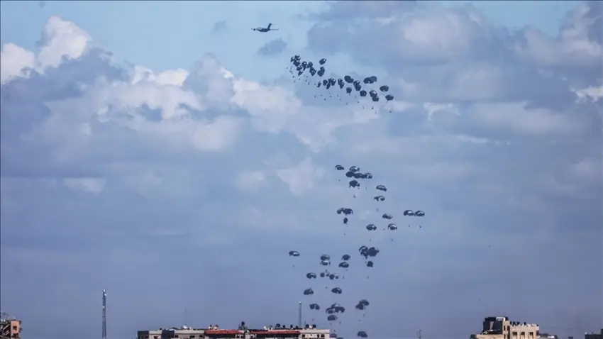 ABD, Gazze'ye 13. kez havadan yardim ulastirdi