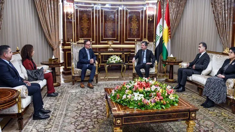 Mesrur Barzani UNITAD Baskani Ritscher ile görüstü 