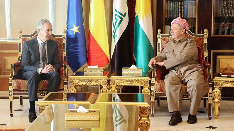 Mesud Barzani, Ispanya'nin Irak Büyükelçisi ile görüstü
