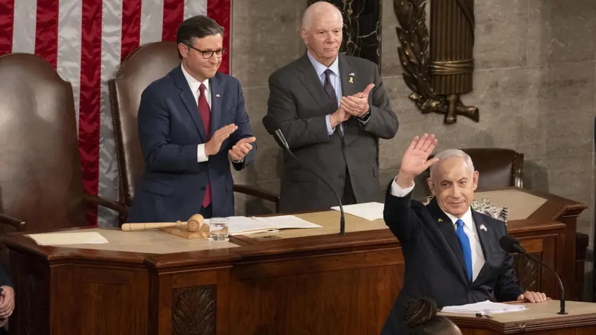 Netanyahu ABD Kongresi’ne hitap etti: Ayakta alkislandi 