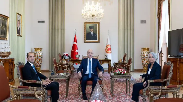 DBP’li Es Baskanlari TBMM Baskani ile bir araya geldi 