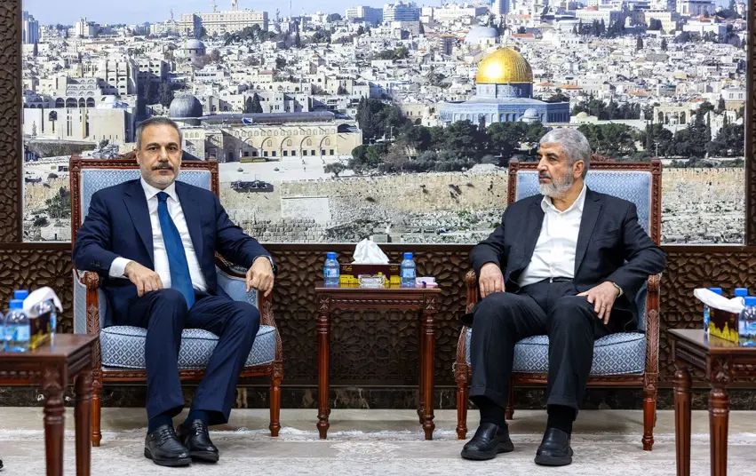 Katar | Hakan Fidan, Halid Mesal ile bir araya geldi! 