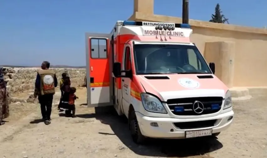 Dezgeha Xêrxwaziyê ya Barzanî li Efrînê dest bi xizmetên tenduristiyê kir