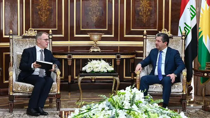 Mesrur Barzani Italya'nin Irak Büyükelçisini kabul etti