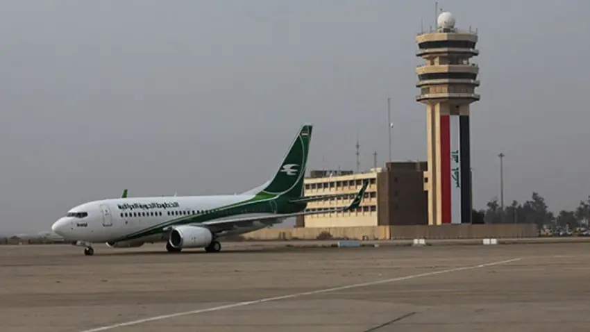 Bi sedan mêvanên Pakistanî li Balafirgeha Bexdayê asê man