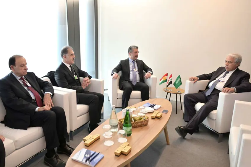 Mesrur Barzani, Suudi Arabistan Ticaret Bakani ile görüstü