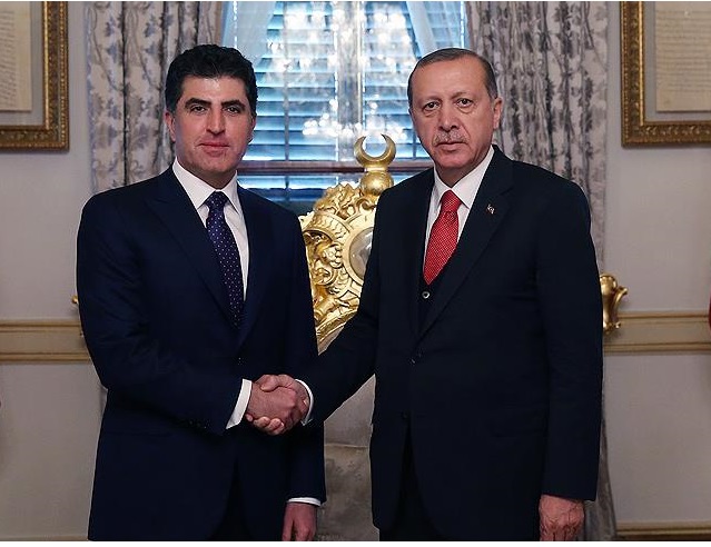 Erdogan sersaxî da Nêçîrvan Barzanî