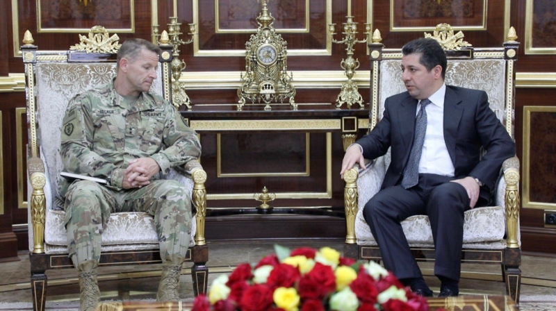 Mesrur Barzani ve General Bradly bir araya geldi