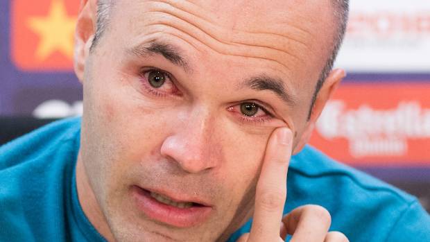 Andreas Iniesta dema wînî dawîne di Barca de