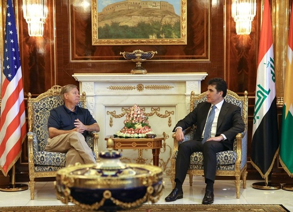 Heyeta Amerîkî seredana Barzanî kir