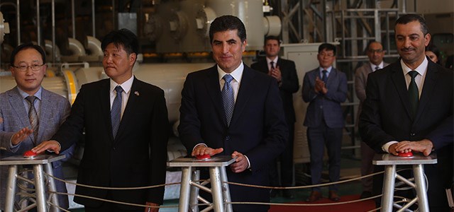 Barzanî tevli merasima vekirina santralê bû