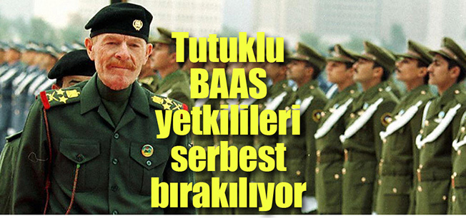 Devrik Baas partisinin önde gelen yetkilileri serbest birakilacak