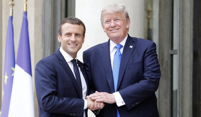 Trump ve Macron o konuda anlastilar