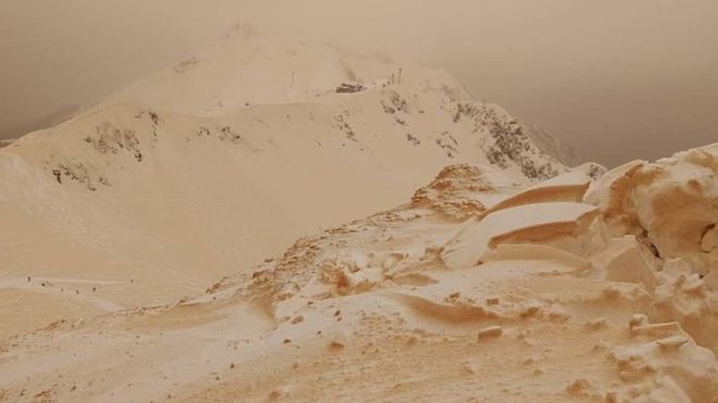 Dogu Avrupa'da 'turuncu kar' saskinligi