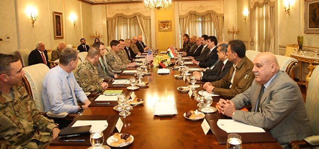 Basbakan Barzani General Votel'i kabul etti