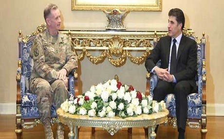 Basbakan Barzani ve General Walter Payet bir araya geldi