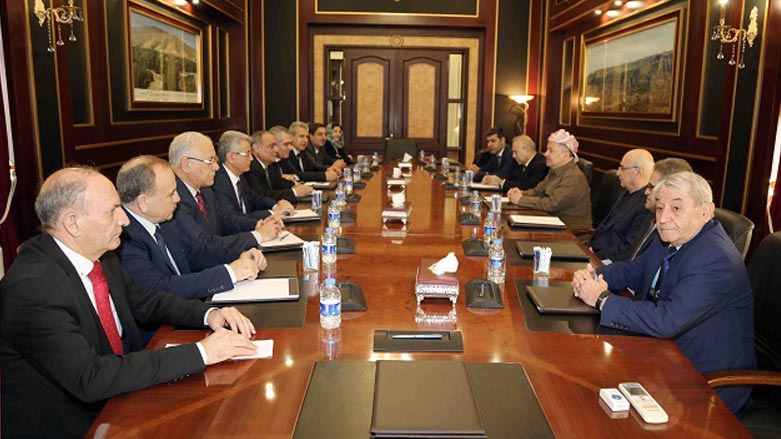 Baskan Barzani, Rojava heyetini kabul etti