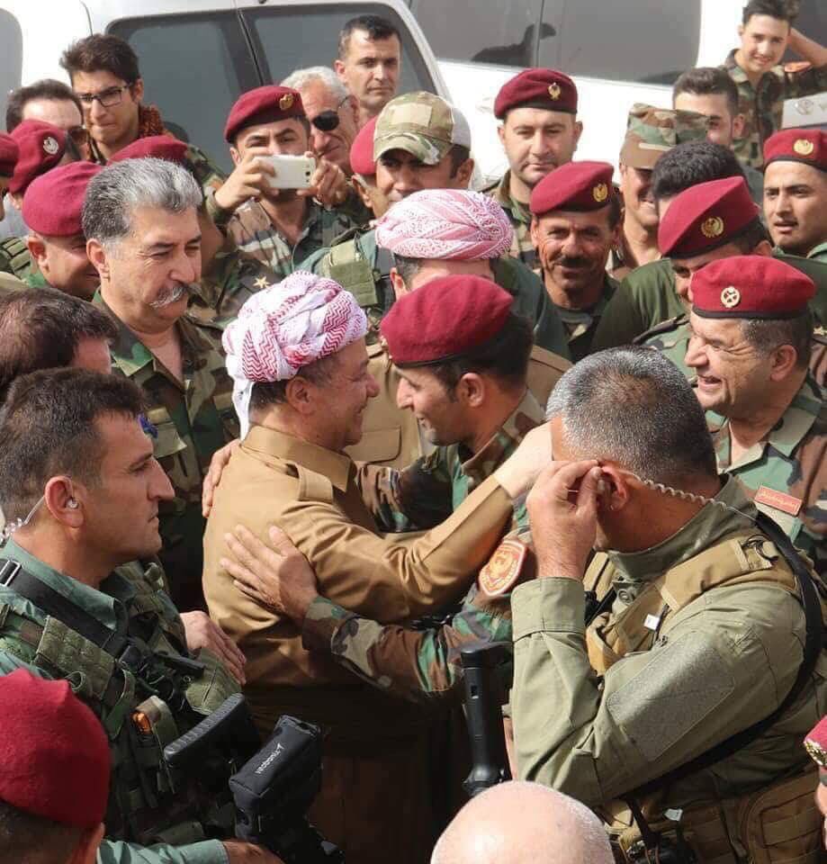 Serok çû cepheya serê Kerkûkê