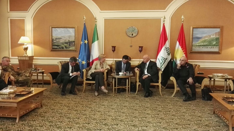 Wezîra bergiriyê ya Îtalya gihîst Hewlêrê