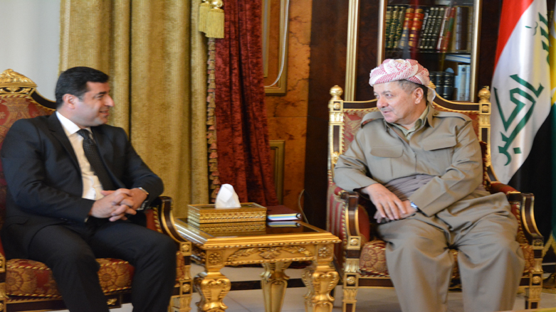 Demîrtas daxwazê ji Serok Barzanî dike li ser yekîtiya netewî ya Kurdî berdewam be