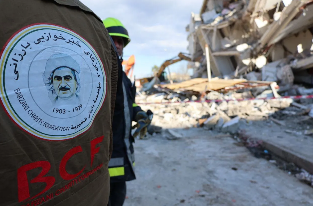 Karwaneke din a Dezgeha Alîkariya Barzanî gihîst Efrînê