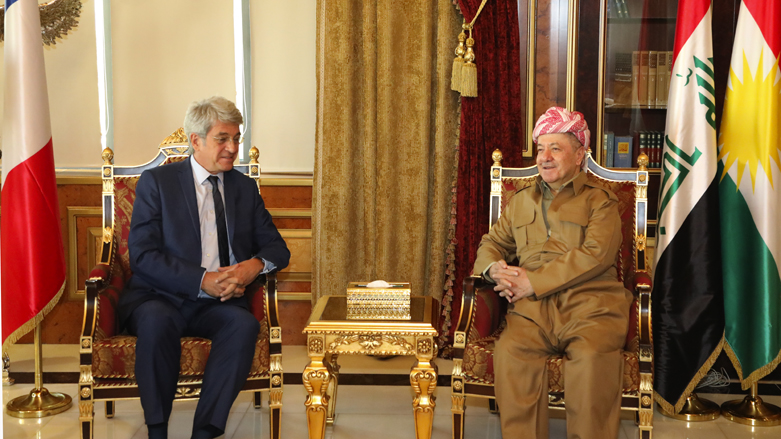 Serok Barzanî bo Balyozê Fransî: Em ji rewsa Kurdên li Sûriyê bi fikar in