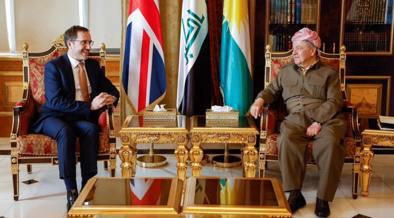 Serok Barzanî, Balyozê Brîtanyayê qebûl kir