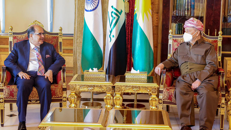 Serok Barzanî, pêswaziya sanda Hindîstanê kir