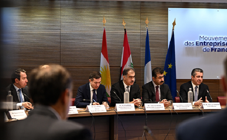 Parîs: Serokwezîr Barzanî, ligel kompaniyên Fransî civiya