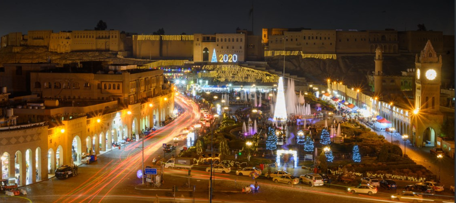 Keleha Hewlêrê ji bo sersalê hat xemilandin