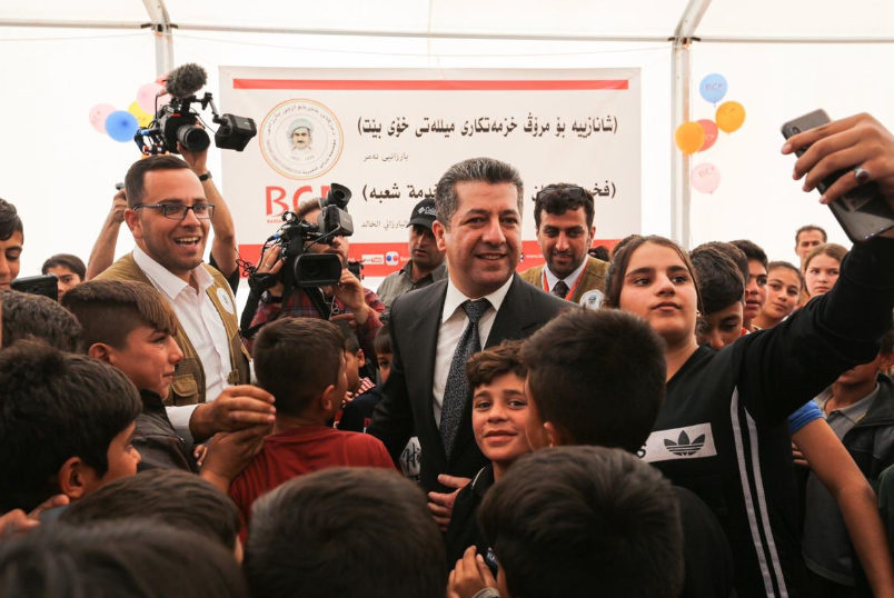 Mesrûr Barzanî: Gelê Kurd tu carî di warê alîkarîkariyê de xemsarî nekiriye