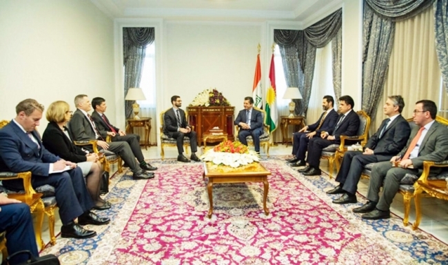 Mesrur Barzanî û sanda Amerîkî civîyan: Kurdistan hevpeymaneke girîng e