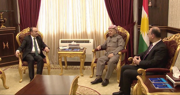 Serok Barzanî û Osman Baydemîr li Selaheddînê hevdîtinek pêk anîn