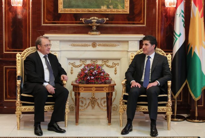 Nêçîrvan Barzanî bi Bogdanov û berpirsên Gazpromê re civiya