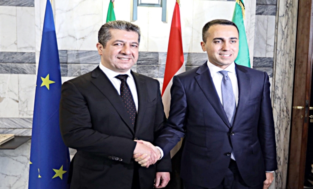 Mesrur Barzanî bi Wezîrê Derve yê Îtalya re hat ba hev