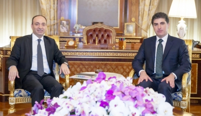 Nêçîrvan Barzanî bi Osman Baydemir û sanda pê re civiya