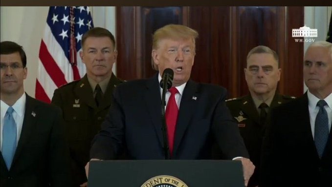 Ji Trump gotara êrîsa Îranê: Heke hûn ji gelê xwe hez dikin, dest nedin Amerîkiyan