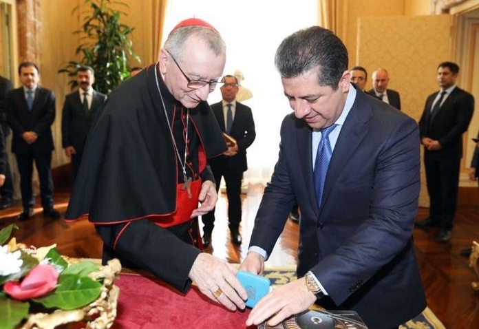 Serokwezîr Barzanî ji aliyê Serokwezîrê Vatîkanê ve bi germî hat pêswazîkirin