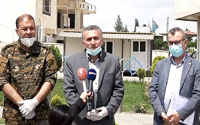 Rêveberiya Rojava ji bo alîkariyên tenduristî spasiya Nêçîrvan Barzanî kir