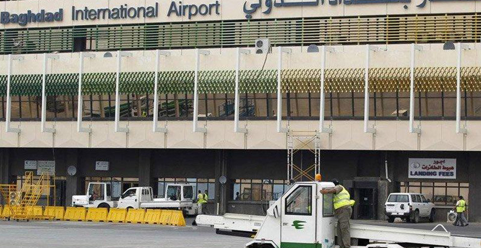 Bi roketê li balafirgeha Bexdayê xistin