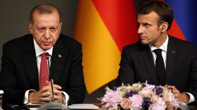 Tayip Erdogan di rêya vîdeoyê de bi serokê Fransayê Macron re axifî