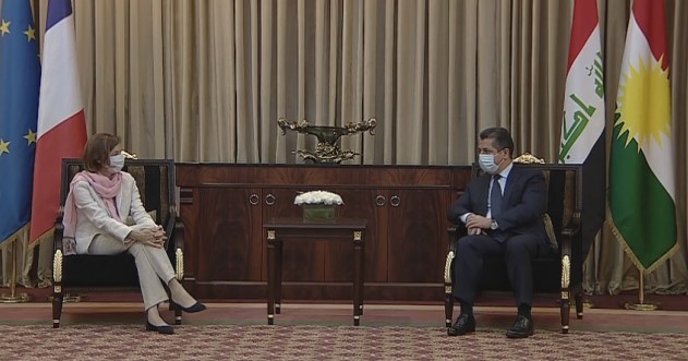 Serokwezîr Barzanî û wezîra bergiriyê ya Fransayê civiyan