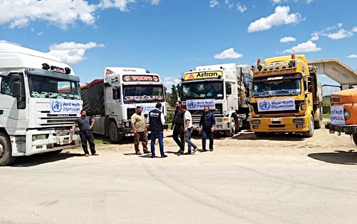 WHOyê 32 ton alîkariyên ji Rojavayê Kurdistanê re sand