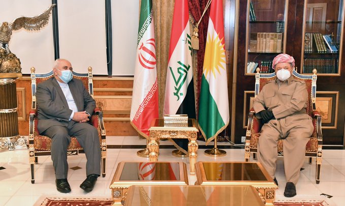 Serok Barzanî bi Zerîf re mijarên rojevê gotûbêj kir