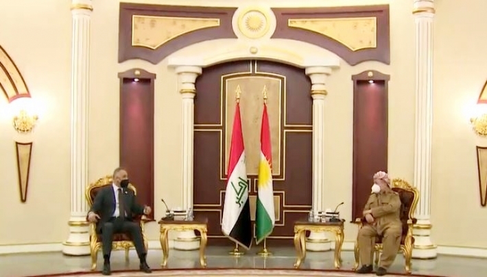 Serok Barzanî pêswazî li Kazimî kir