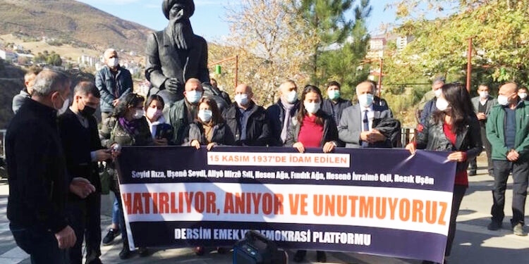 Seyîd Riza û hevrêyên xwe li Dersîmê hatin bibîranîn